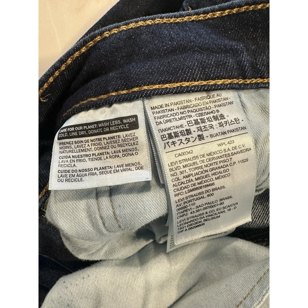 Levi's 531 Athletic Slim Jeans Men's 30x28 Dark Wash Stretch Denim Pants
